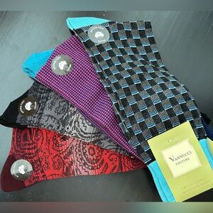 Vannucci Couture Imperial Finest Luxury Men’s Sock Lot(4)